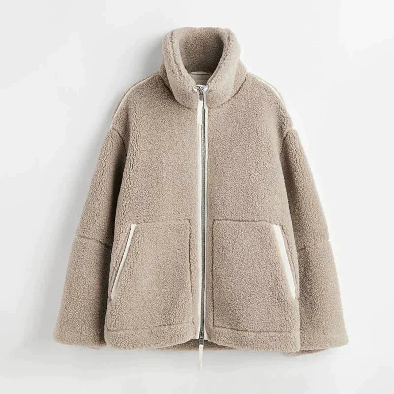 Teddy Oversized Fleecejakke