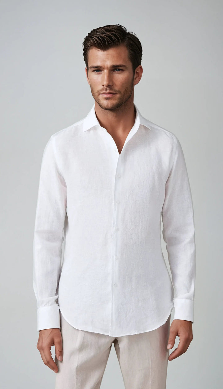 Essentiel Linned Skjorte - Hvid