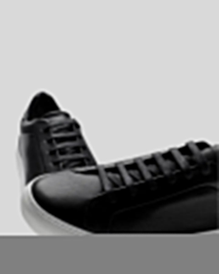 Læder Oxford Sneakers - Sort
