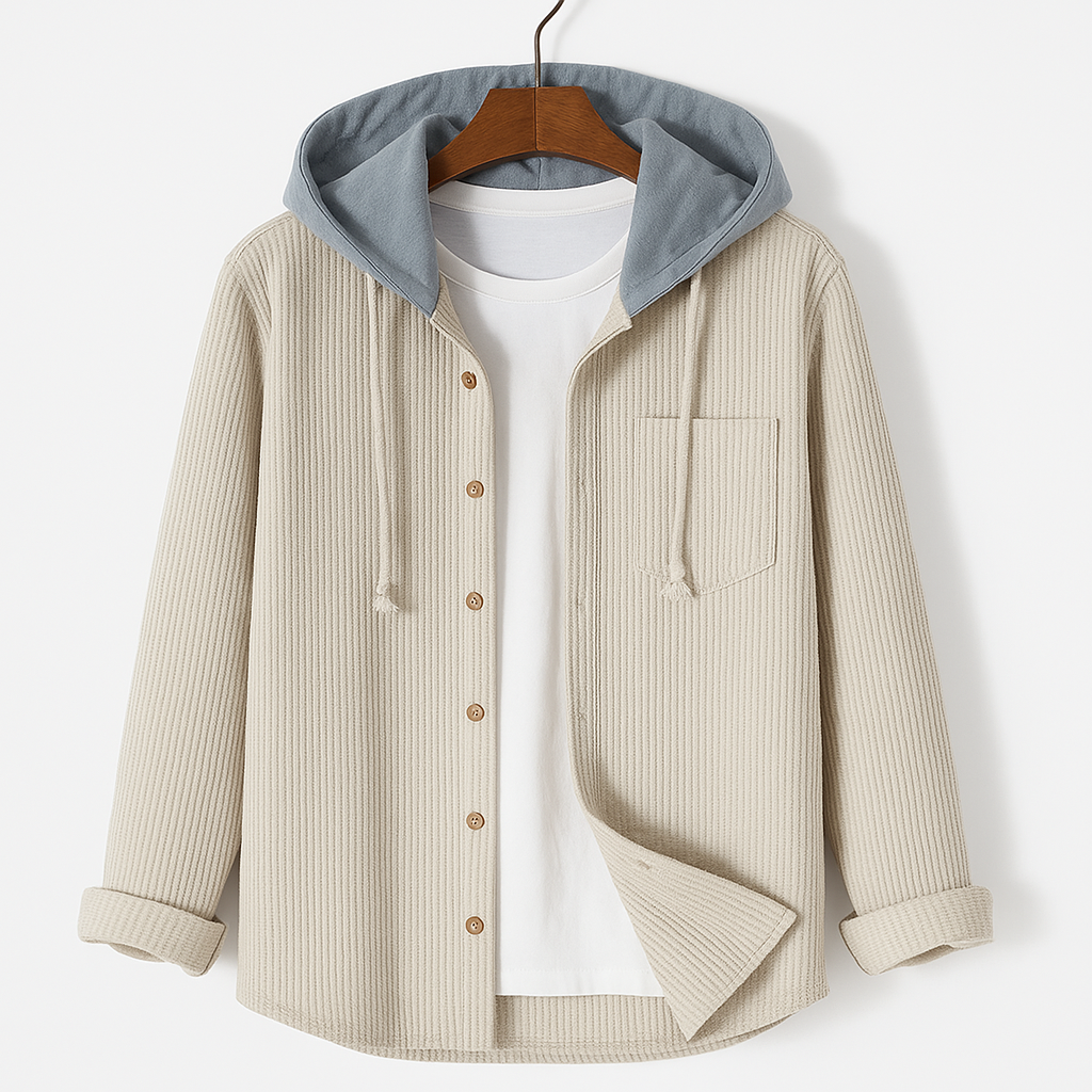 Asger™ | Klassisk corduroy-hoodie