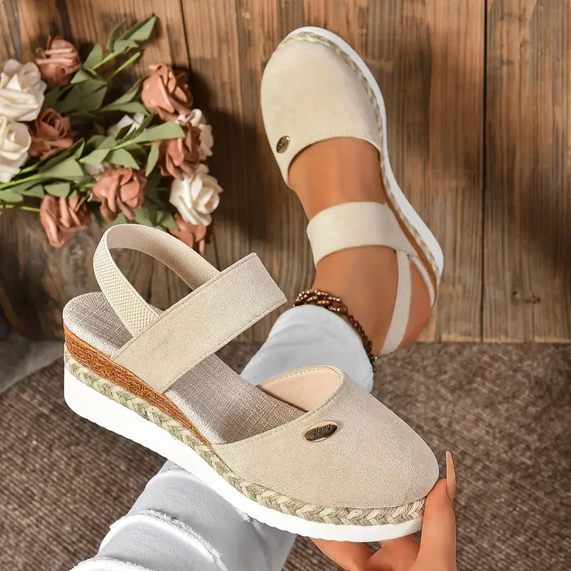 KAJA™ | Antonia - Ortopædiske Sandaler med Plateau, Ventilerende og Afslappede