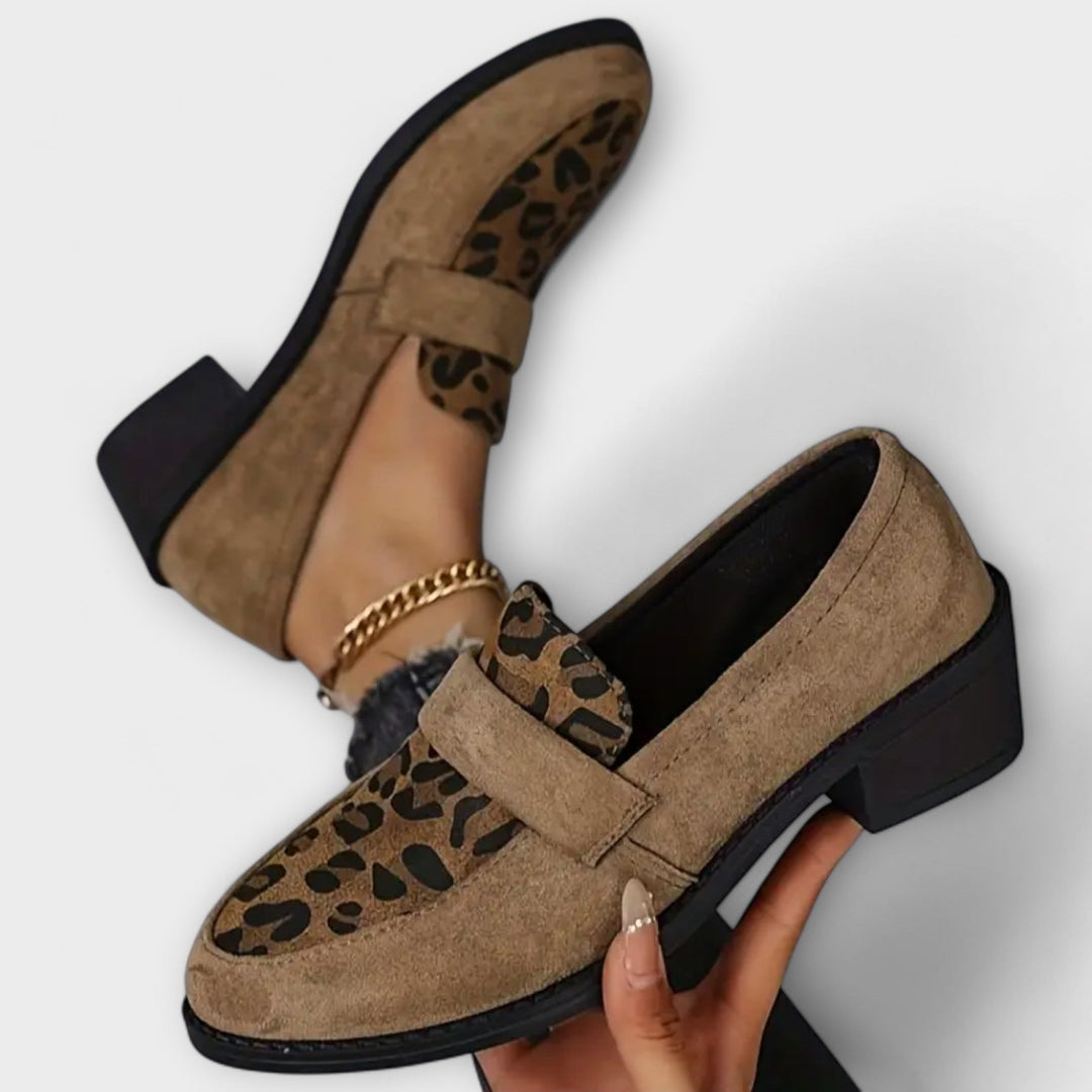 Alette | Elegante Damesko med Leopardprint
