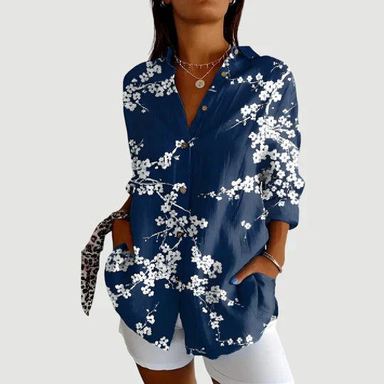 Grethe™ -  linnedbluse