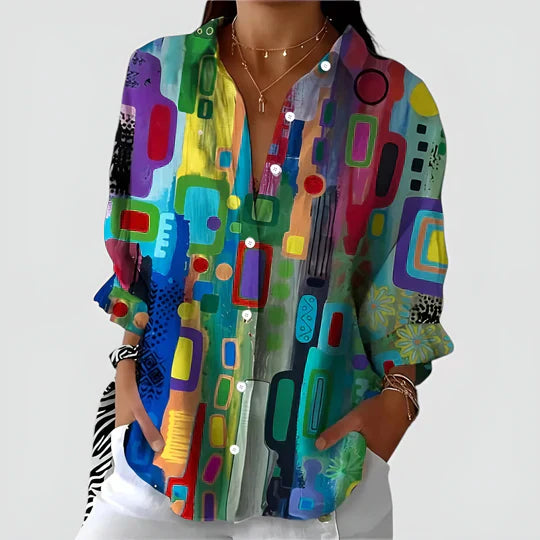 Grethe™ -  linnedbluse