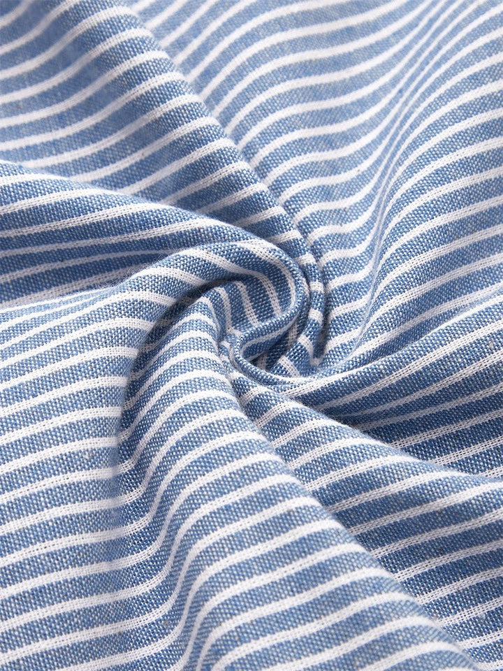 Renée | Stribet midi-kjole med elegant pasform