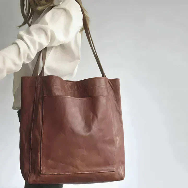 Elysia - Klassisk Læder Tote