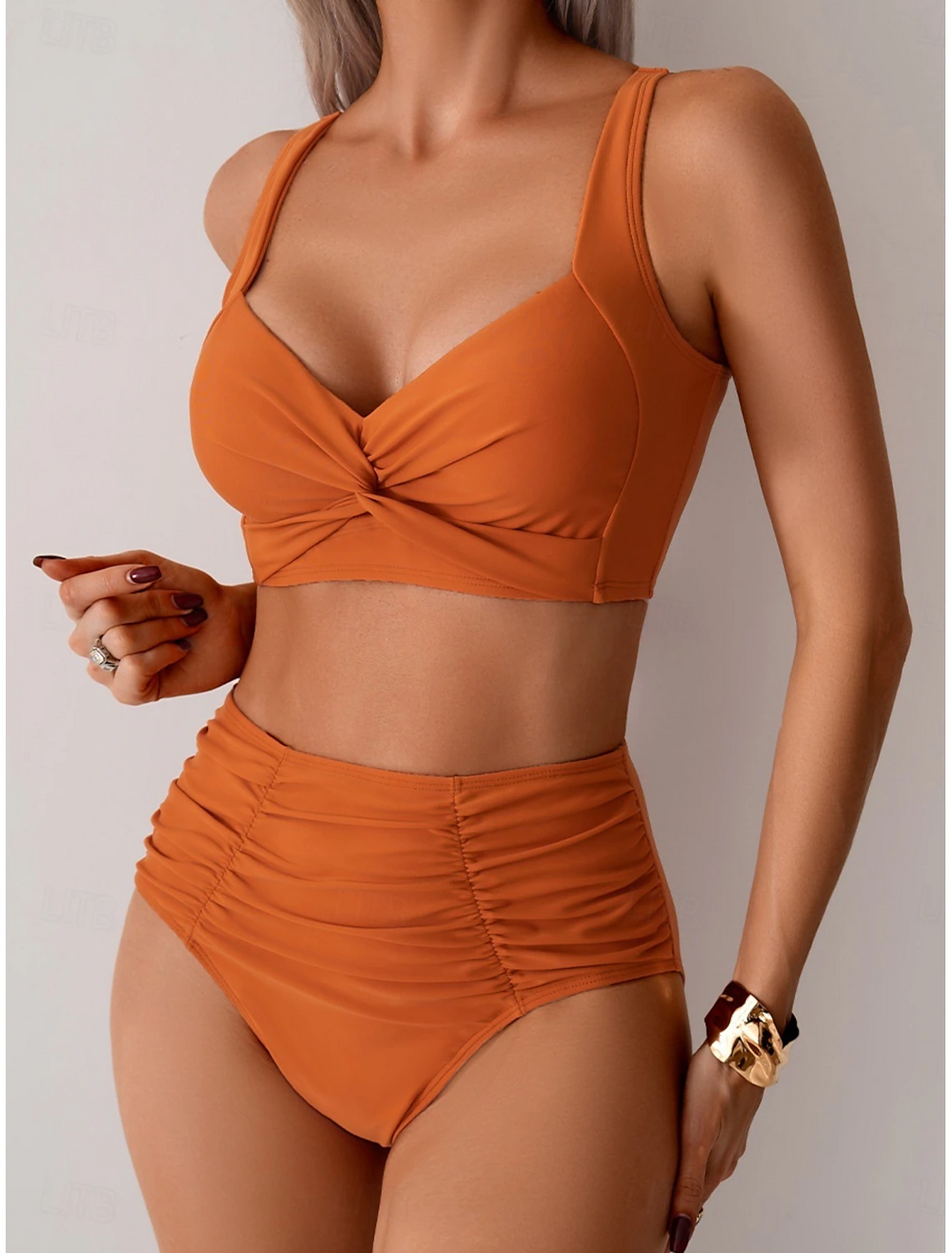 Lisbeth - Rynket Stof Bikini