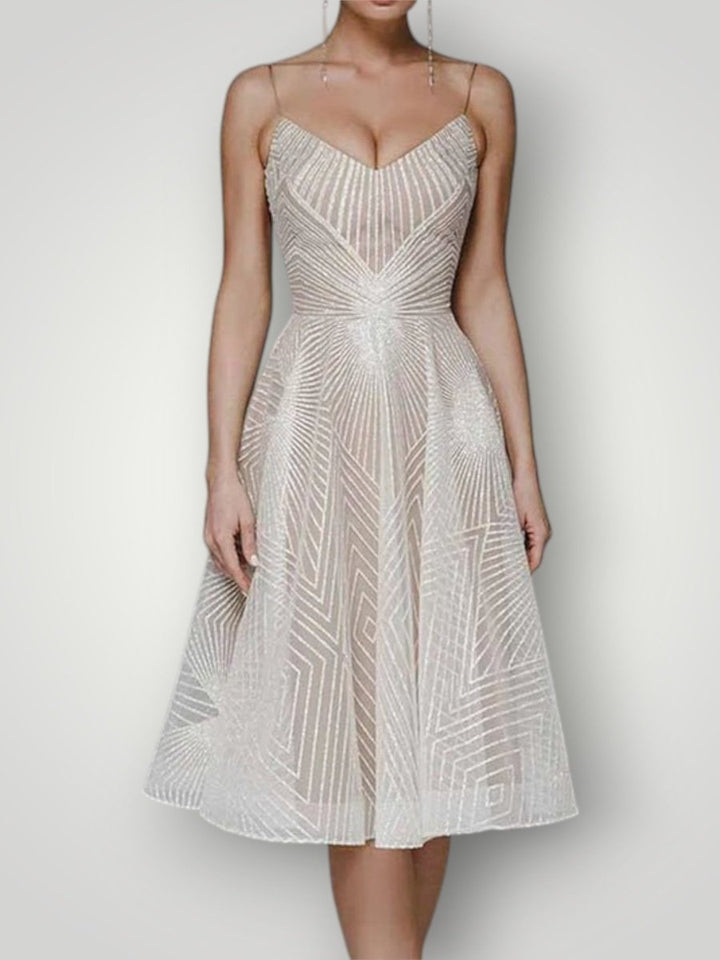 LARA | ÅBEN RYG ELEGANT KJOLE