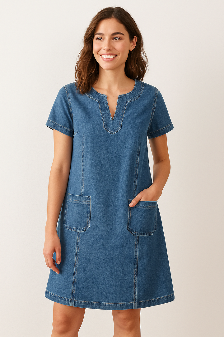 Karla ® | Blød Denim Kjole