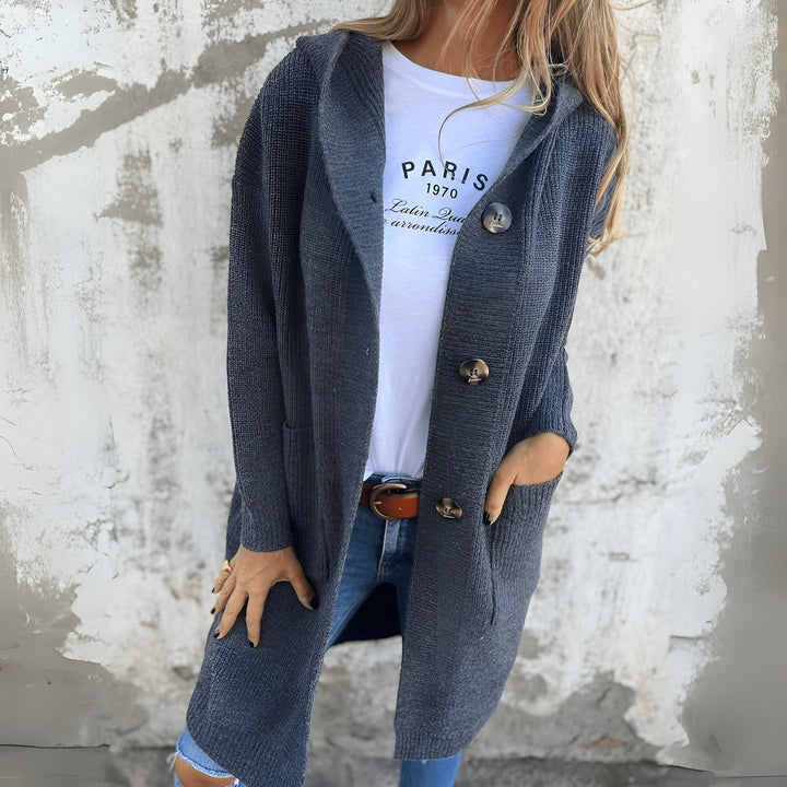 Frida™ – Myk og lang strikkecardigan som omfavner deg