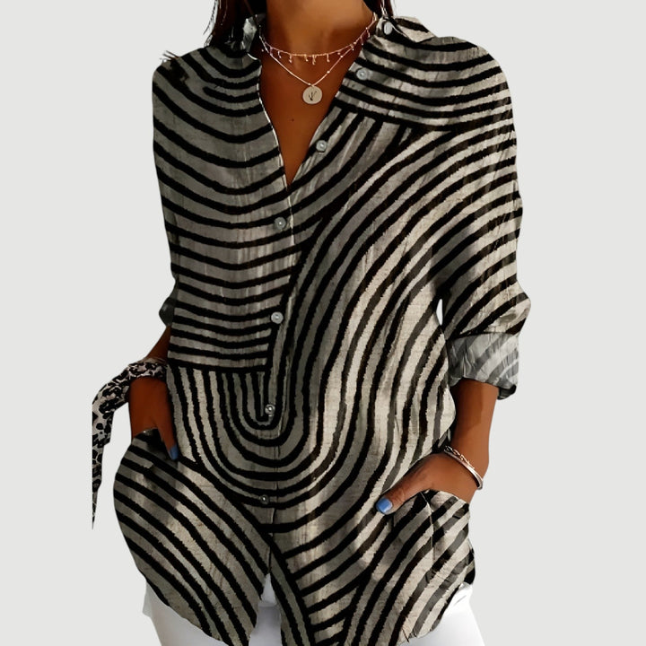 Grethe™ -  linnedbluse