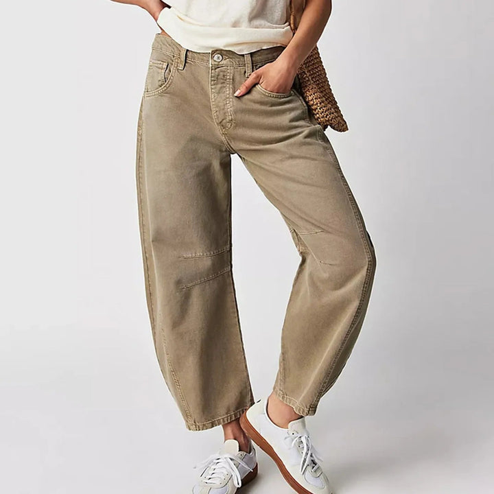 Astrid™ - Komfortable brede ben jeans